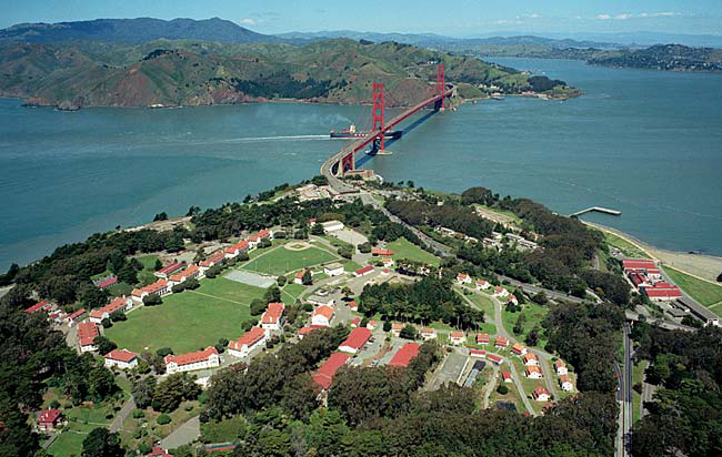 Aerial view of the Presidio