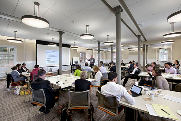 First floor conference facilities during a one-day event at the Presidio Institute