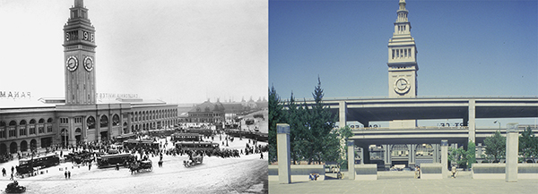 Historic photographs of the Ferry Building