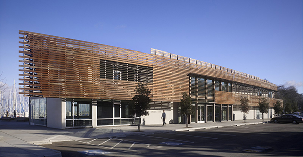 West facade of the South Beach Harbor Building